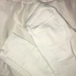 White Hollister super skinny jeans
